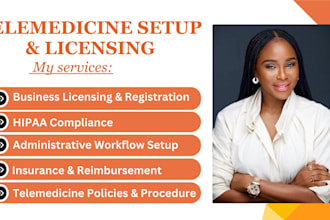 setup your telemedicine practice, licensing, hippa compliance, administration
