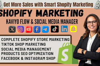 setup shopify dropshipping and tiktok shop marketing for high demand products