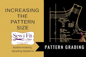 do custom sewing patterns for all clothing, drafting, grading and pdf