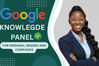 create standard and verified google knowledgepanel for personal or brand