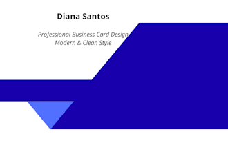 professional and modern business card design