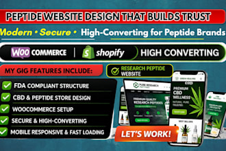 peptide website design fda compliant peptide website, peptide website