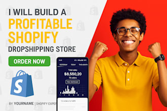 design pro wix or shopify website shopify store and dropshipping website