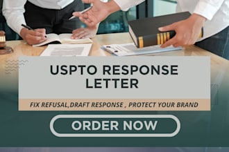 draft your uspto response letter and guide you to protect your brand