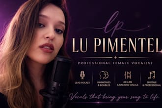record soft female pop vocals for your track