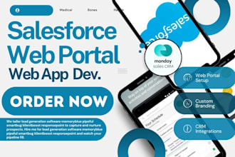 build web app web portal for salesforce pipedrive monday dynamics365 sugarcrm