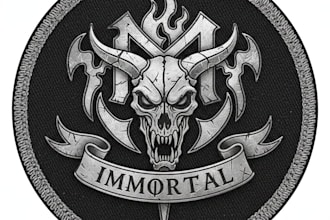 make a patch ready metal logo