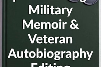 proofread and edit your military memoir book veteran autobiography war story