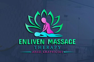 design a unique massage therapy logo with original concept