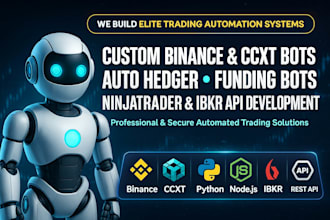 create binance bot ccxt futures auto hedger funding bot ninjatrader bot ibkr API