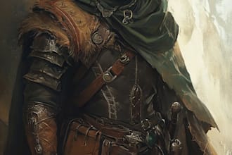 create fantasy dnd character or dnd character design