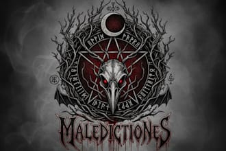 design an original occult band logo
