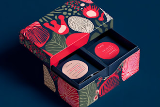 create a pixel perfect packaging box design with die cut