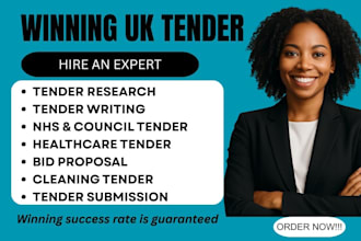 do UK tender tender research, nhs cleaning, UK healthcare tender proposal