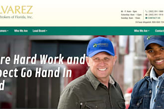 frieght broker website logistic website cargo website transport trucking website