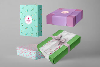 do your box packaging design, packaging sleeve, belly band