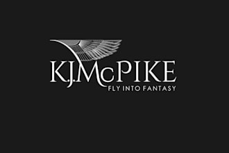 create fun eye catching fantasy author logo