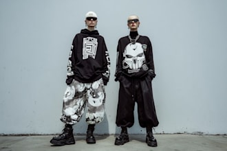 design premium futuristic, typography, edgy style streetwear