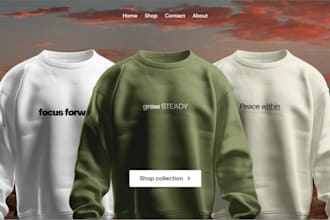 design shopify clothing website, clothing shopify store, clothing brand website
