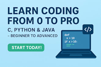 teach coding from beginner to advanced level