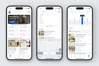build handyman app, home services app, delivery app and website, cleaning app