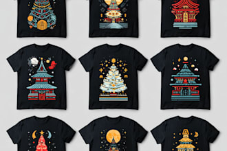 create ugly christmas sweater and sweat jumper