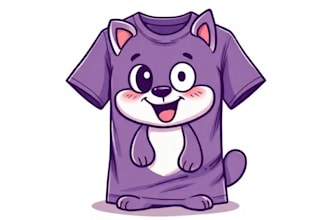 do amazing cartoon t shirt design for you