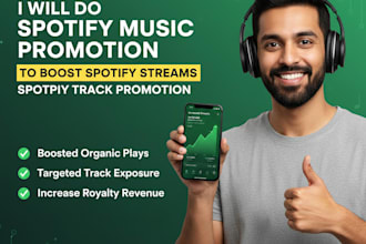 do spotify music promotion to boost spotify streams spotify track promotion