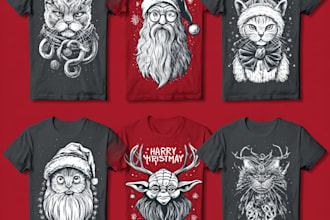 do custom ugly merry christmas t shirt design
