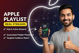 get your song to a curated apple playlist for real streams
