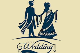 design eye catching wedding logo