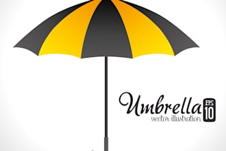 design fantastic umbrella logo