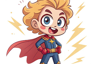 draw your character in cartoonish or marvel or anime style
