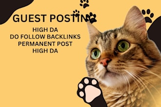 do high da pet care guest post with authority backlinks