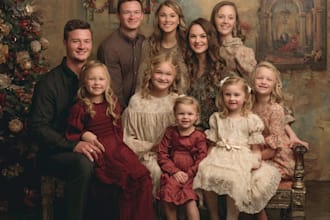 make a stunning christmas family portrait