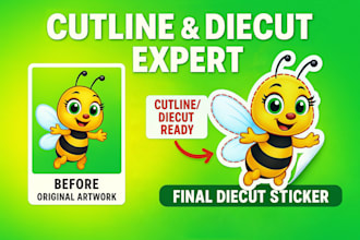 create cutline, cutcontour, dieline, cut path, cnc and laser line