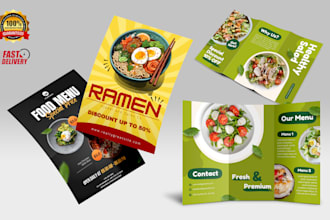 design  flyer, bi fold, tri fold, multipage brochure with unlimited revisions