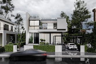 create exterior render of your project