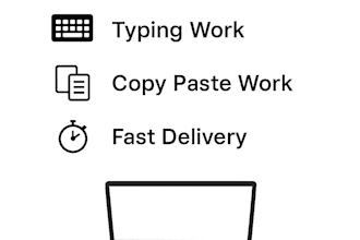 do typing and data entry with accuracy