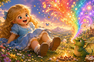 create children book illustrations and storybook covers