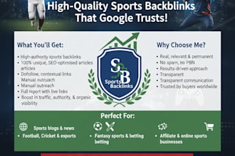 build sports backlinks via high authority sports site with white hat techniques