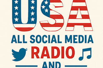 do organic USA all social media, radio and playlist promotion