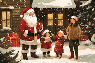 design christmas themed illustration