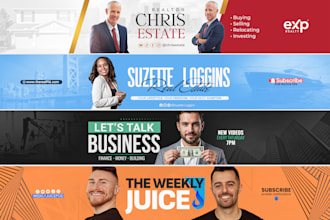 design a professional youtube banner