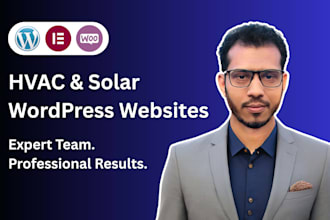 design an hvac or solar wordpress website