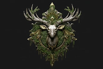 design awesome rpg fantasy or sci fi logo for you