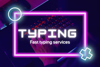 do professional transcription and typing