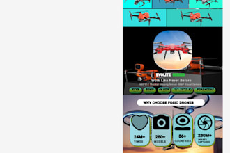 design the precision uiux for your specialized drone