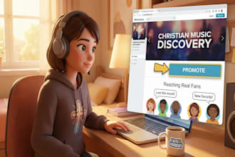organic bandcamp promotion to real christian music fans for growth and sales