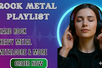 do heavy rock metal music promotion on rock playlist, rock metal playlist